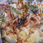Umberto Boccioni Elasticity oil painting
